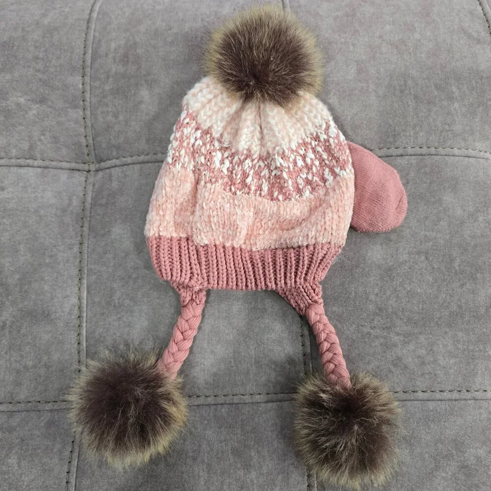 NWT Toby & Me Toddler Nora Hat and Mitten Set